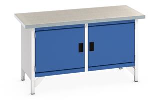 Bott Bench1500Wx750Dx840mmH - 2 Cupboards & Lino Top 1500mm Wide Engineers Storage Benches with Cupboards & Drawers 33/41002024.11 Bott Bench1500Wx750Dx840mmH 2 Cupboards Lino Top.jpg